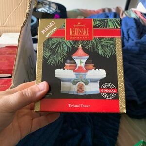 Hallmark Red and White Holiday Ornament